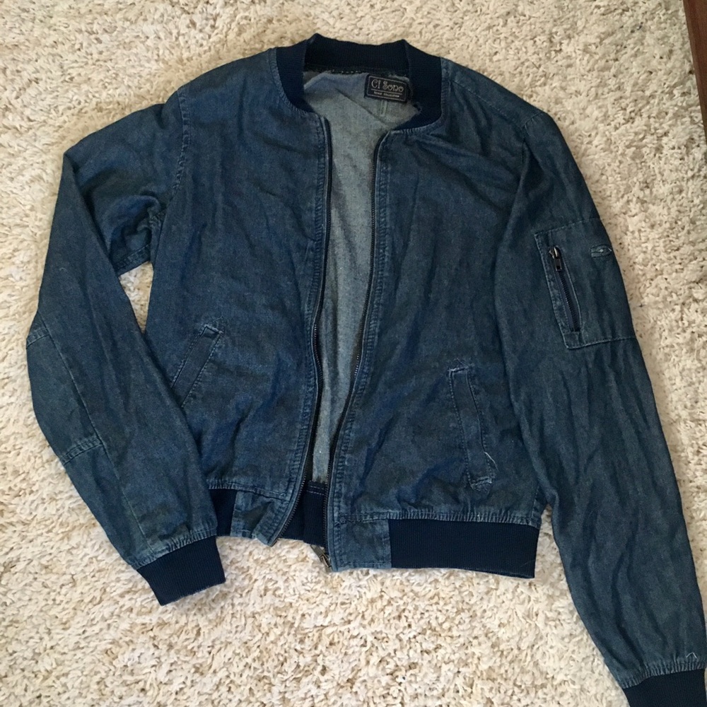 Denim Bomber Jacket